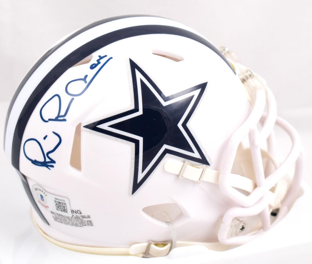 Beckett Holo Signed Dallas Cowboys ALT Speed Mini Helmet Michael Irvin (1 of 7)