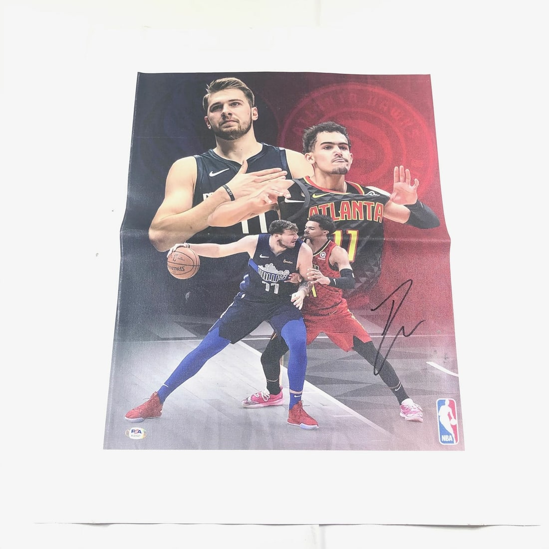 Trae Young Autographed 16x20 Canvas PSA/DNA Atlanta Hawks (1 of 4)