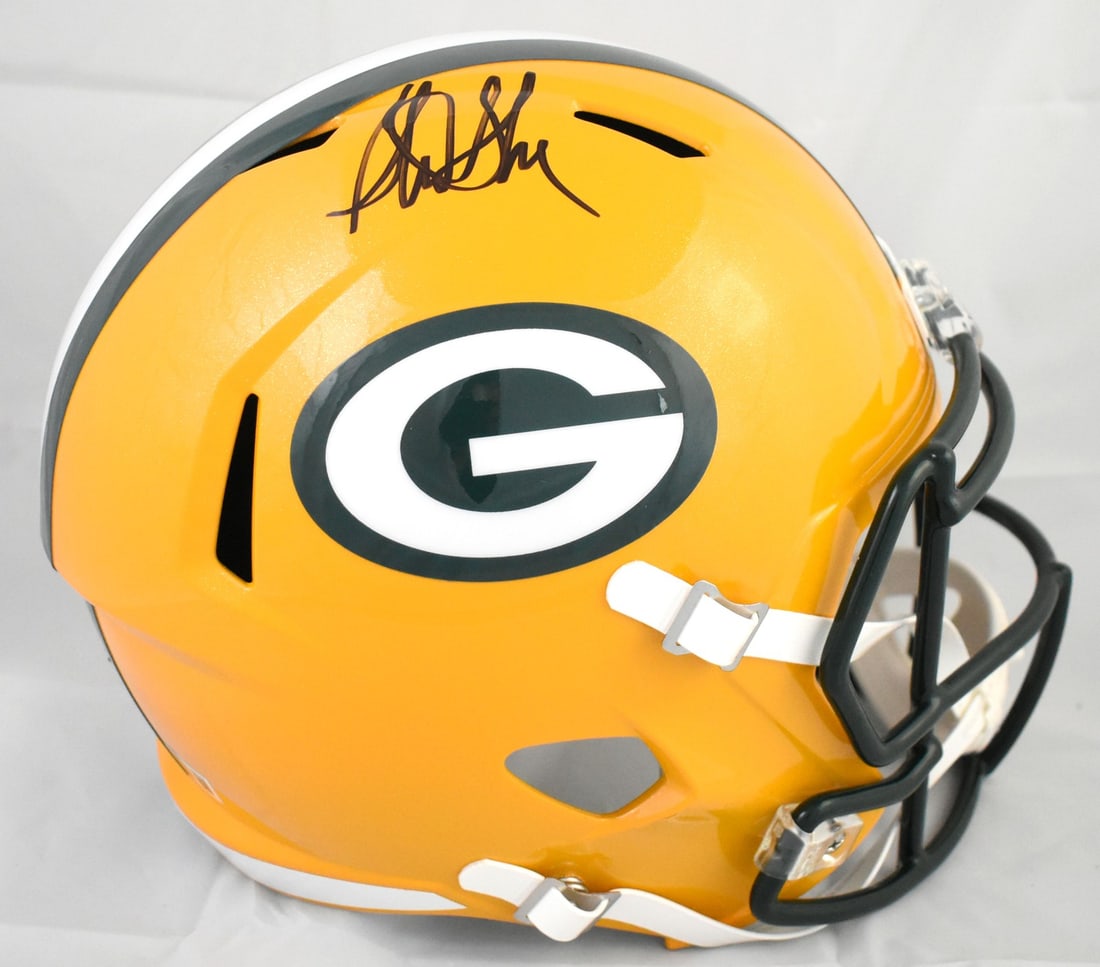 Beckett Holo Signed Green Bay Packers Full Size Speed Helmet Sterling Sharpe (1 of 5)