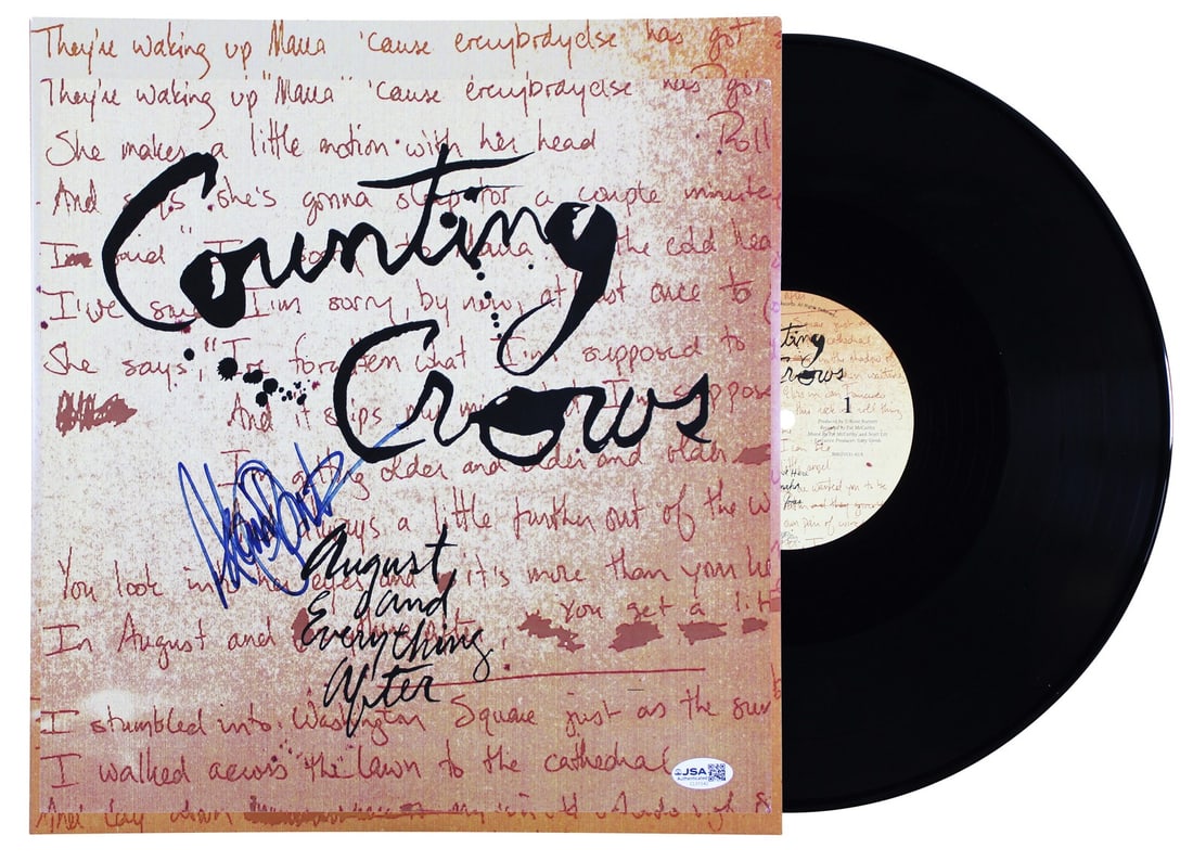 JSA Adam Duritz signed Counting Crows August and Everything After album flat (1 of 5)