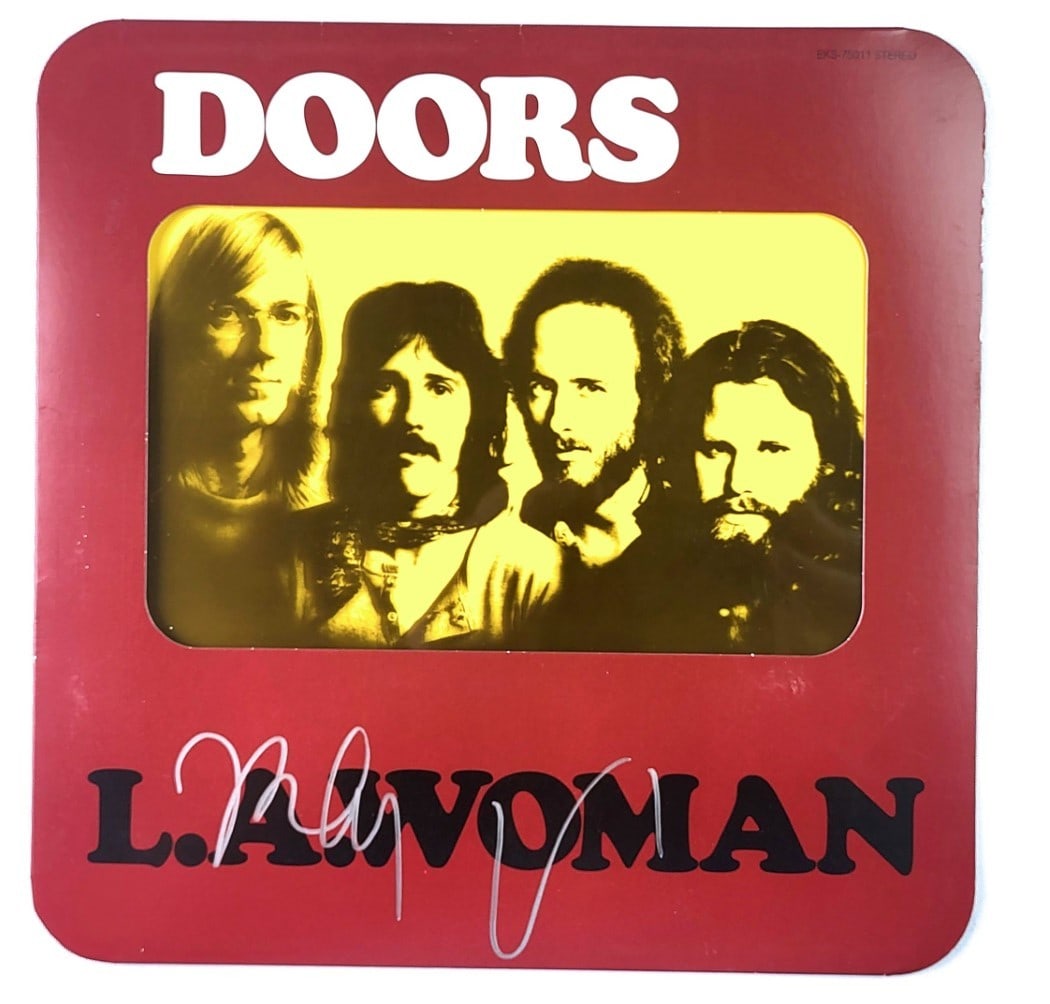 The Doors L.A. Woman album cover signed by Robby Krieger BAS (1 of 4)