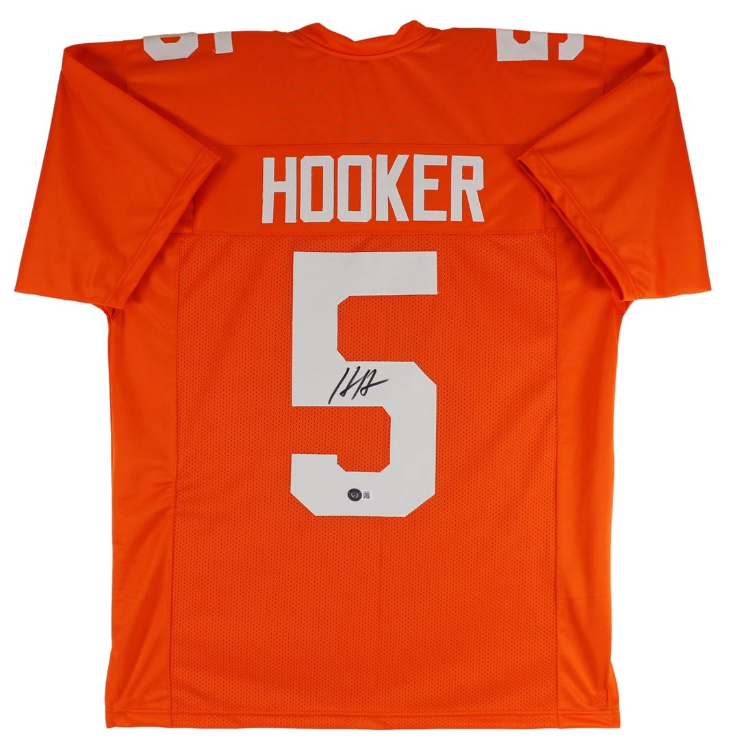 Hendon Hooker Tennessee Volunteers Orange Pro Style Jersey BAS Witnessed: Hendon Hooker Tennessee Volunteers Orange Pro Style Jersey BAS Witnessed This orange pro style jersey features a hand-signed autograph from Hendon Hooker of the Tennessee Volunteers. The autograph