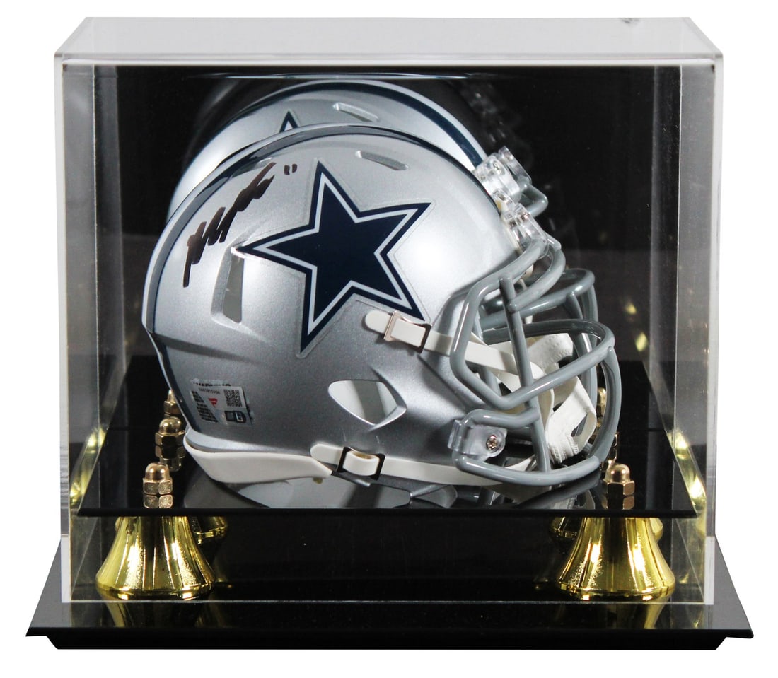 Micah Parsons Signed Dallas Cowboys Silver Speed Mini Helmet with Display Case: Micah Parsons Signed Dallas Cowboys Silver Speed Mini Helmet with Display Case Celebrate your fandom with this authentic autographed Silver Speed Mini Helmet, personally signed by Micah Parsons of the