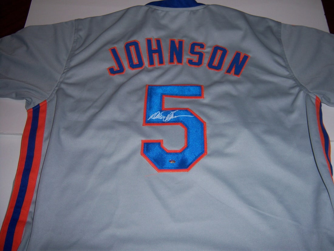 Davey Johnson Autographed New York Mets Baseball Jersey with Hologram: Davey Johnson Autographed New York Mets Baseball Jersey with Hologram This is a pre-owned New York Mets jersey signed by Davey Johnson. The item is an original, not a reprint, and is associated with M