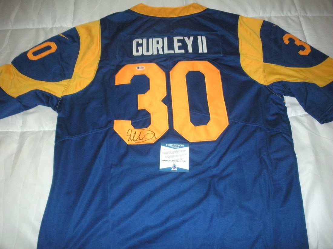 Official Nike Rams Jersey Signed by Todd Gurley Beckett COA (1 of 3)