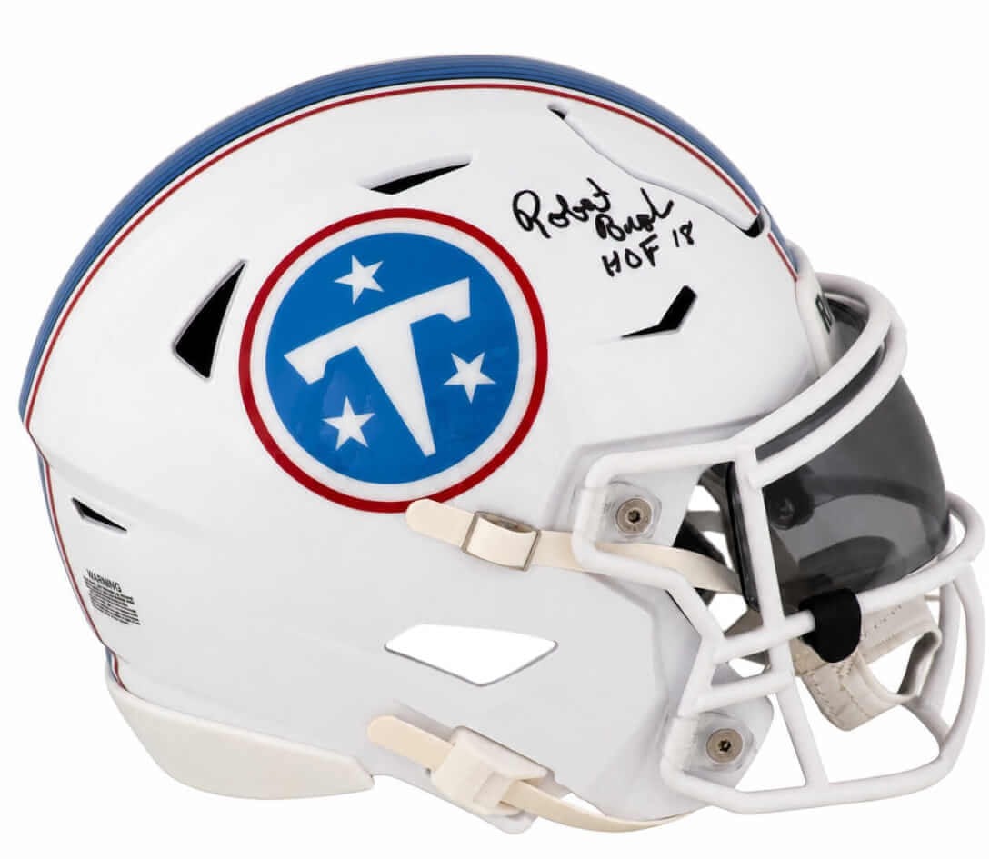 Tennessee Titans Riddell MIDI SpeedFlex Helmet signed by Robert Brazile HOF 18 (1 of 1)