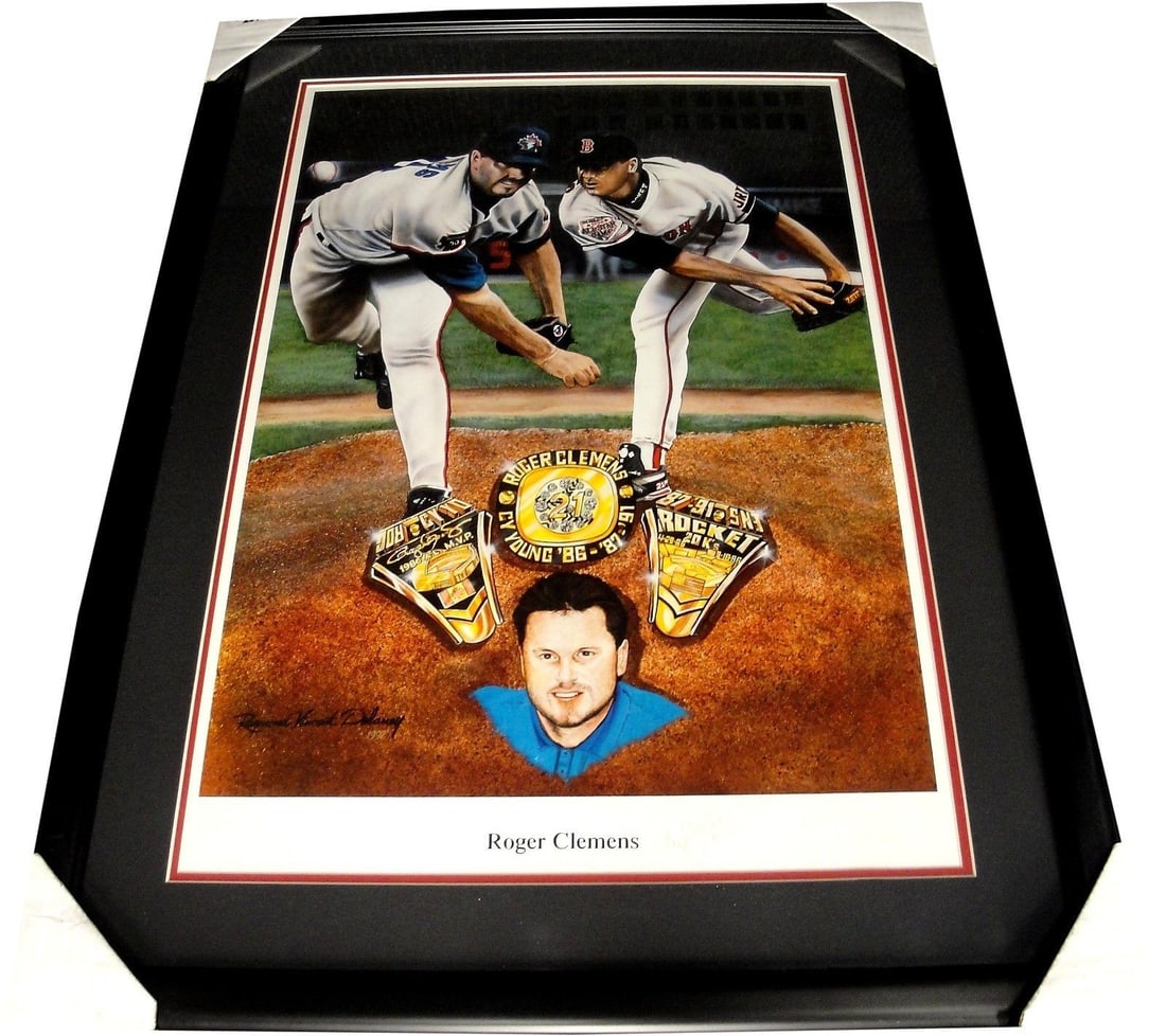 Framed 20x24 Roger Clemens Signed Photo Boston Red Sox The Rocket (1 of 4)