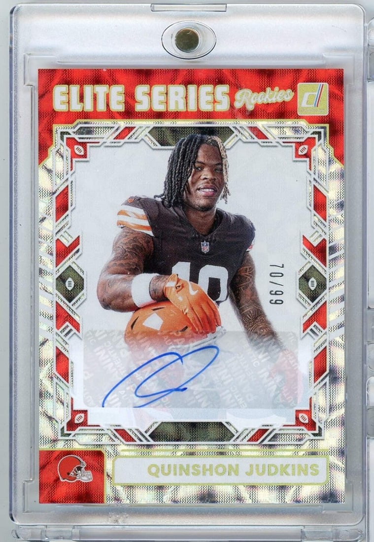 2025 Donruss Quinshon Judkins Autographed Rookie Card /99 NFL (1 of 2)