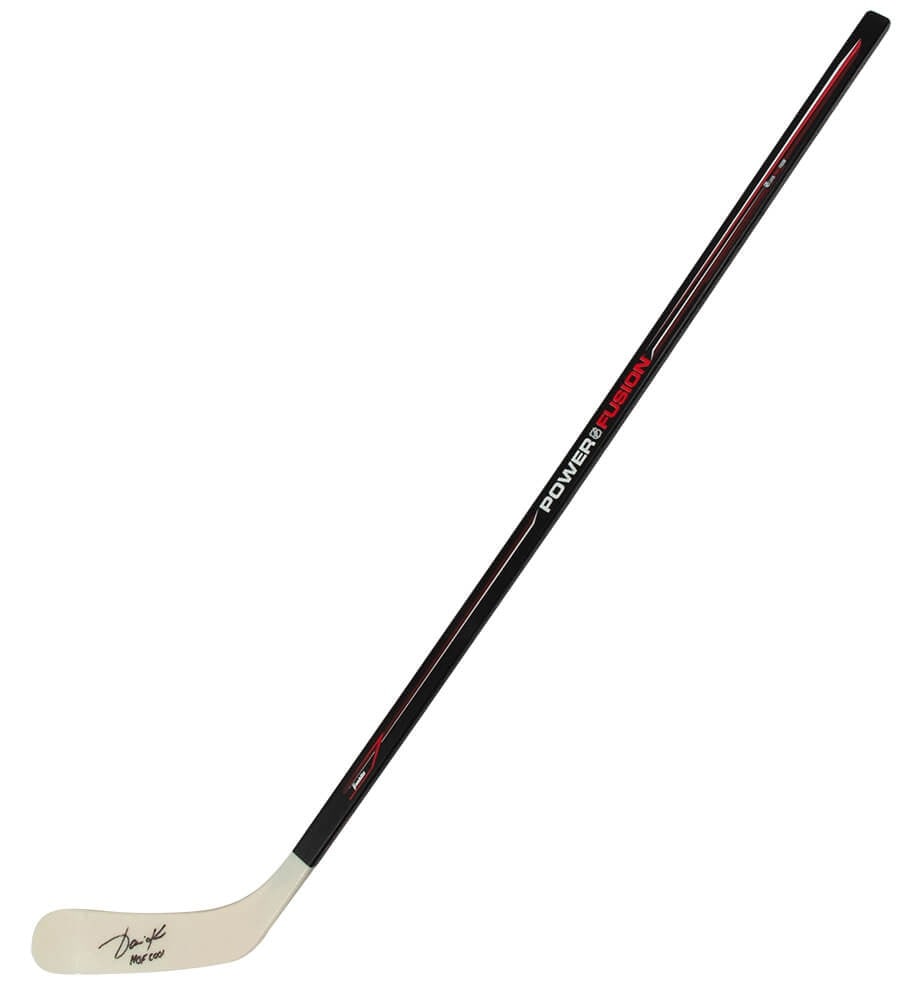 Jari Kurri Signed Franklin Power Fusion 48 Inch Hockey Stick HOF 01: Jari Kurri Signed Franklin Power Fusion 48 Inch Hockey Stick HOF 01 This is a signed Franklin Power Fusion 48-inch full-size hockey stick featuring the autograph of Jari Kurri, a celebrated player fro