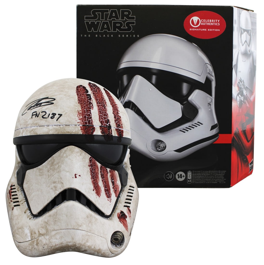 Beckett Authenticated Bloody Full Size Helmet Signed by John Boyega FN-2187 (1 of 10)
