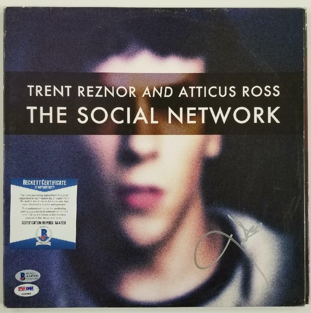 The Social Network Laserdisc Cover Signed by Justin Timberlake Beckett Authenticated (1 of 1)