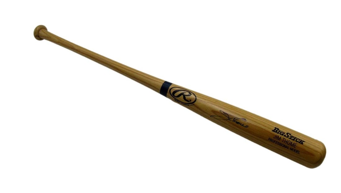 Signed Rawlings Big Stick Bat Jim Thome Cleveland Indians JSA COA (1 of 5)