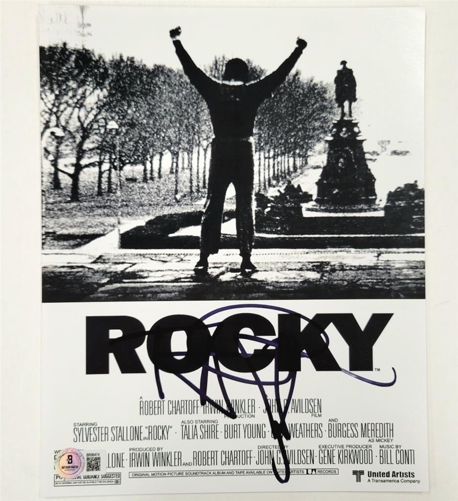 8x10 Rocky Photograph Signed by Talia Shire Beckett Authenticated: 8x10 Rocky Photograph Signed by Talia Shire Beckett Authenticated This is an original 8x10 photograph from the movie Rocky, signed by Talia Shire as Adrian Balboa. The autograph has been authenticated