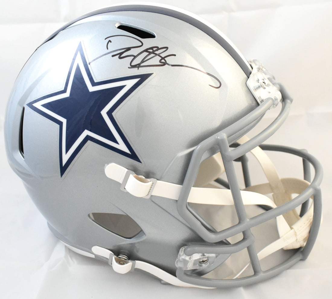 Dallas Cowboys Full Size Speed Helmet Signed by Deion Sanders Beckett: Dallas Cowboys Full Size Speed Helmet Signed by Deion Sanders Beckett This Dallas Cowboys full-size speed helmet is autographed by Deion Sanders. It is an original item, associated with football, and 