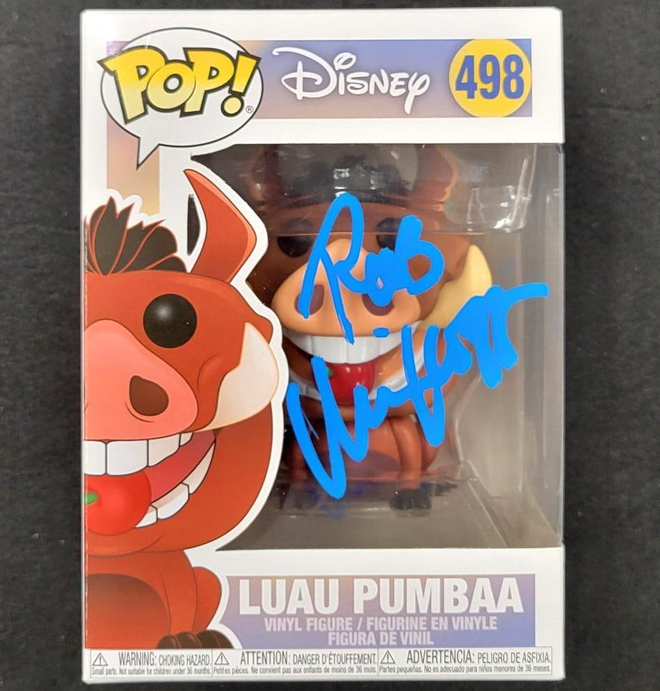 Rob Minkoff autographed Pumbaa Funko Pop 498 Beckett authenticated Lion King collectible (1 of 6)