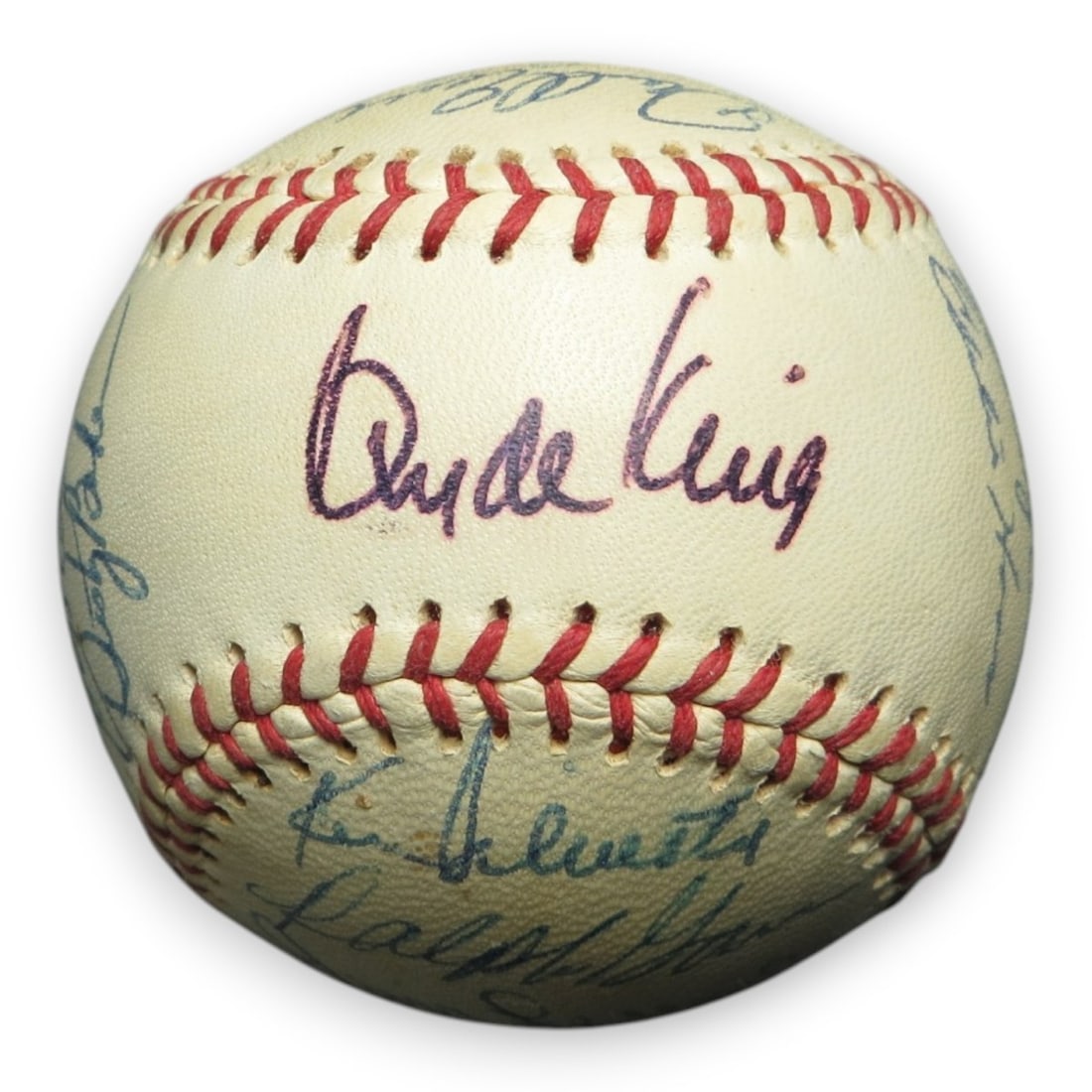 Atlanta Braves 1975 team signed baseball 28 autographs GAI authenticated (1 of 7)