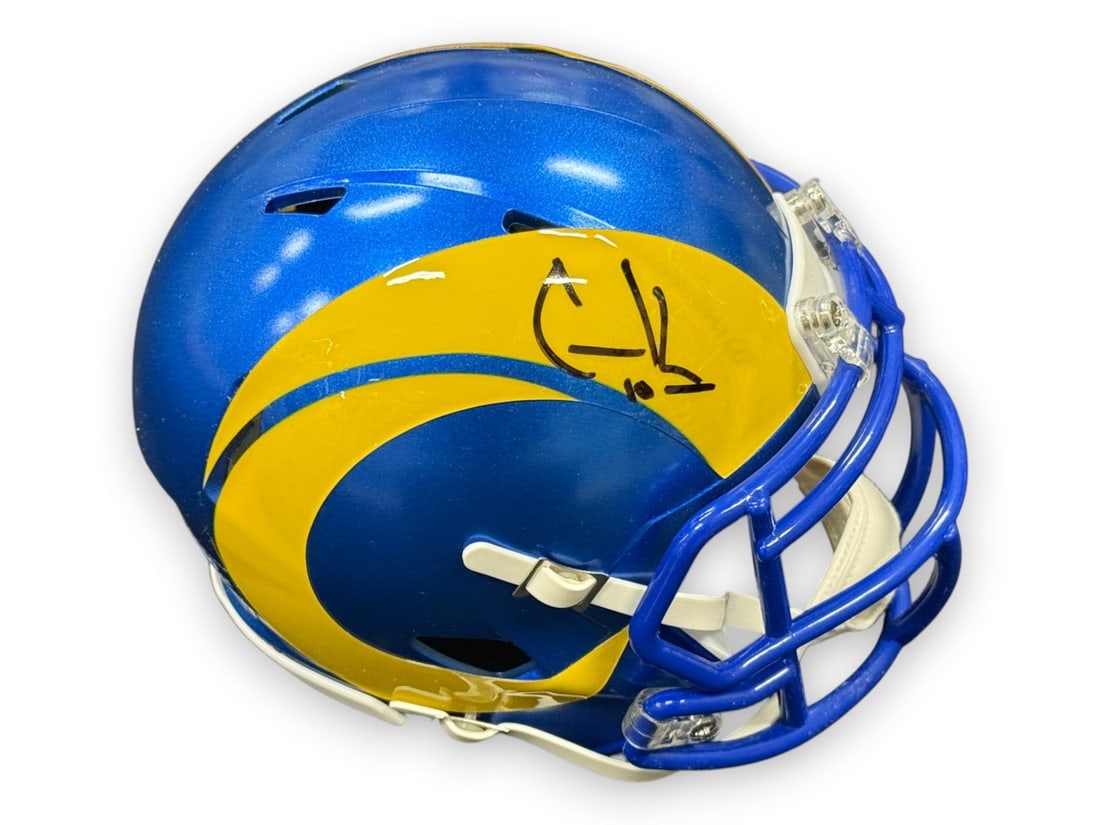 Fanatics Authentic Cooper Kupp Rams Signed Mini Speed Helmet (1 of 6)