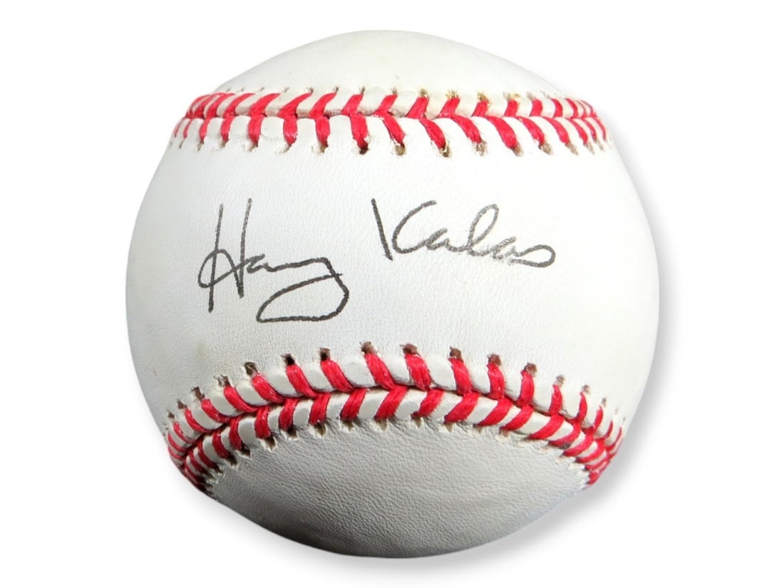 Harry Kalas autographed NL baseball JSA Philadelphia Phillies announcer: Harry Kalas autographed NL baseball JSA Philadelphia Phillies announcer Original Harry Kalas autographed National League baseball. This pre-owned ball is authenticated by James Spence (JSA), and the e