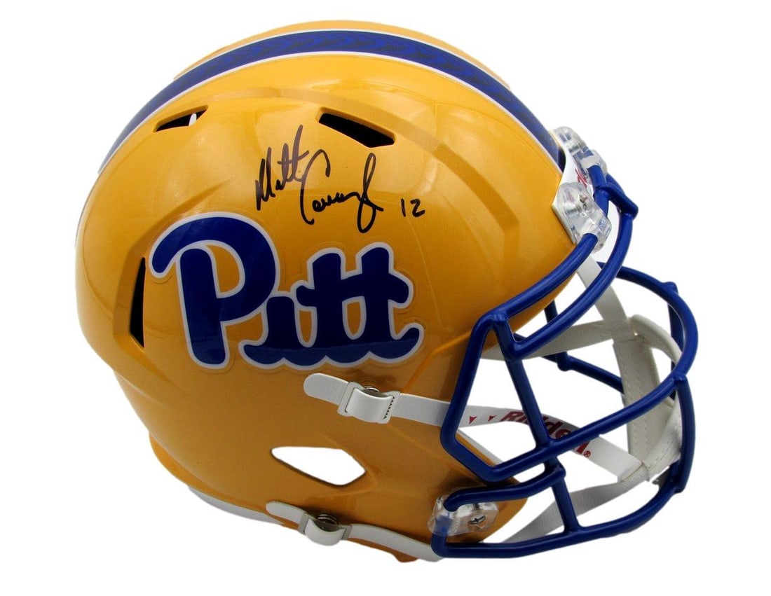 Matt Cavanaugh Autographed Pitt Full Size Replica Football Helmet JSA Certified (1 of 4)