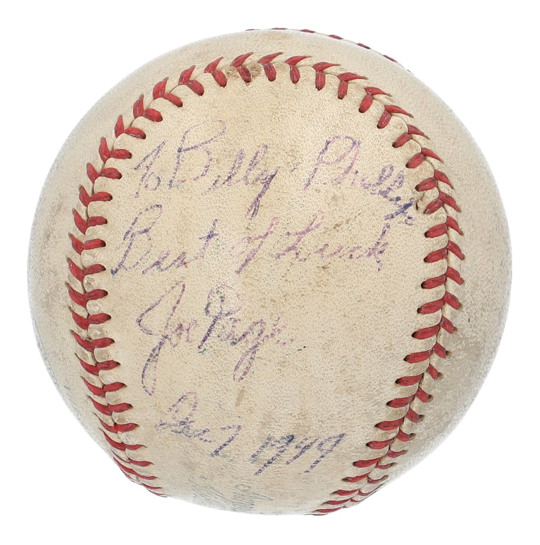 Joe Page autographed Official American League baseball JSA LOA Yankees: Joe Page autographed Official American League baseball JSA LOA Yankees This vintage Official American League baseball, featuring the William Harridge stamp, is hand-signed by New York Yankees relief p