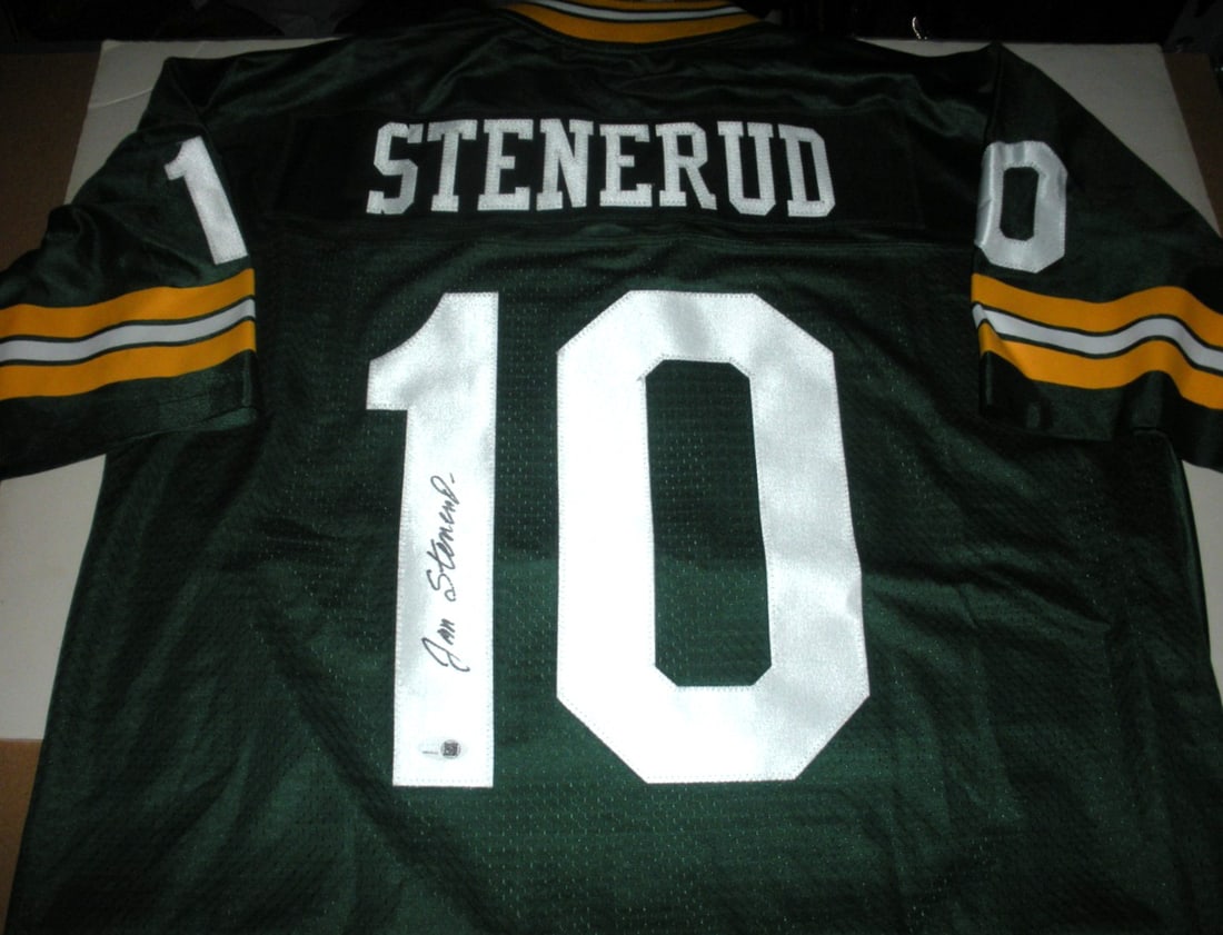 Jan Stenerud Autographed Packers Proline Jersey With JSA COA (1 of 2)