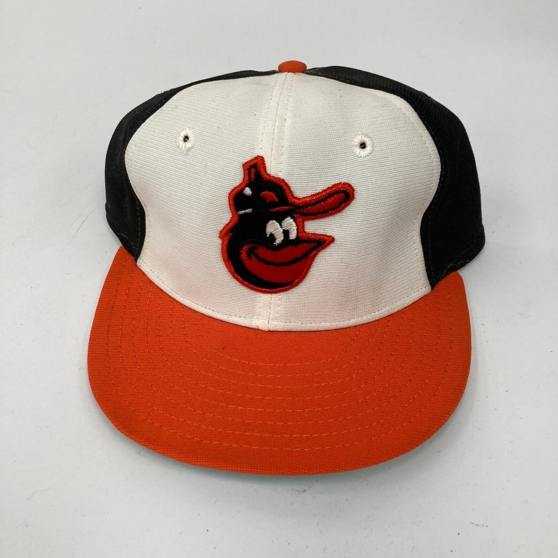 1970s Baltimore Orioles Game Issued Baseball Cap from Miami Marlins Collection: 1970s Baltimore Orioles Game Issued Baseball Cap from Miami Marlins Collection This vintage 1970's Baltimore Orioles game-issued baseball cap is a unique piece of baseball memorabilia. Originally from