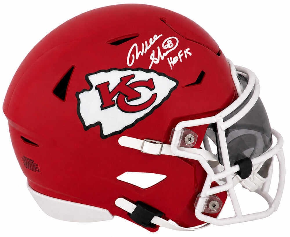 Kansas City Chiefs MIDI SpeedFlex Helmet signed by Will Shields HOF 15 (1 of 1)