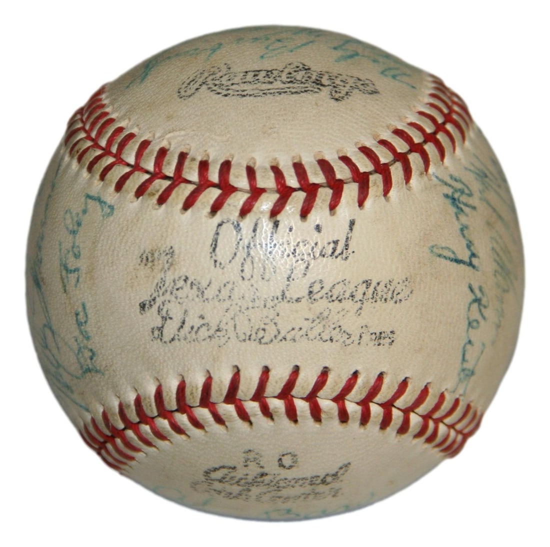 Houston Buffs 1957 Team Signed Baseball 21 Autographs Dixie League Champs (1 of 7)