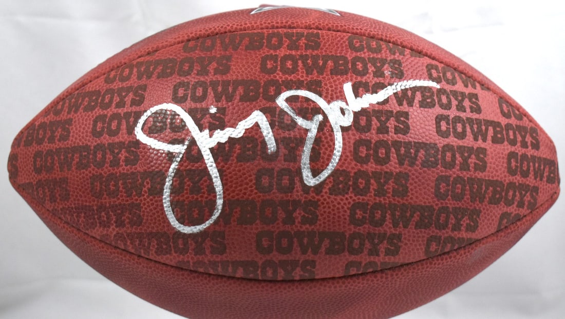 Dallas Cowboys Duke Football Autographed by Jimmy Johnson Beckett Authenticated (1 of 3)