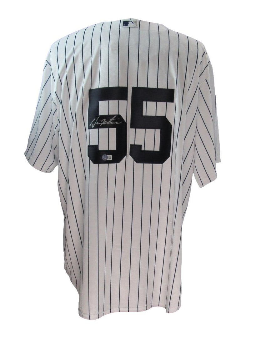 Hideki Matsui Yankees Autographed Majestic Jersey Beckett Authenticated: Hideki Matsui Yankees Autographed Majestic Jersey Beckett Authenticated This is an original Hideki Matsui autographed New York Yankees jersey from Majestic, showcasing the iconic pinstripes of the tea