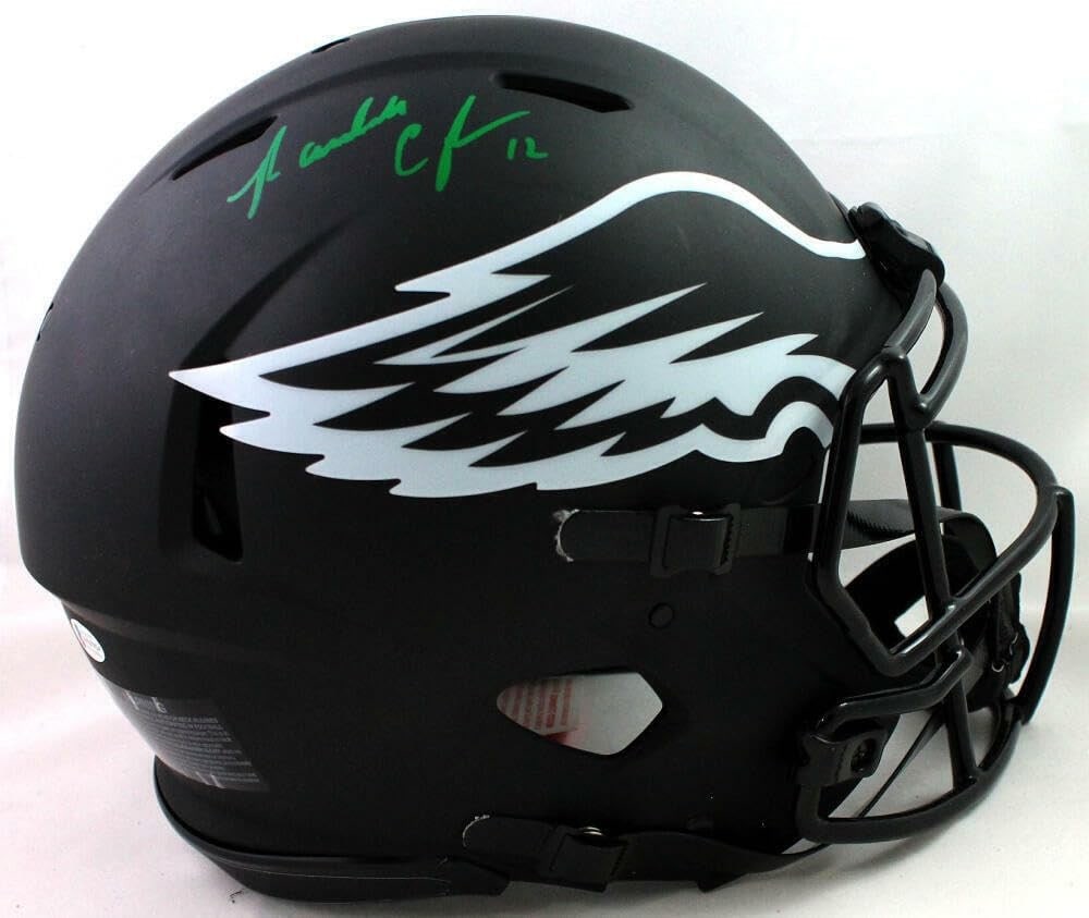 Beckett Authenticated Randall Cunningham Eagles Eclipse Full Size Helmet - 5