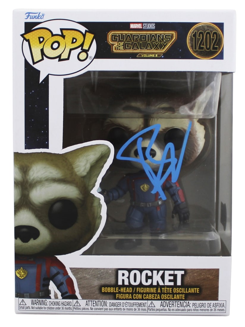 Signed Rocket #1202 Funko Pop by Bradley Cooper BAS (1 of 7)