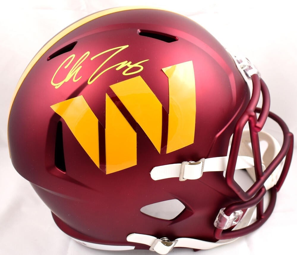 Chase Young signed full size Speed helmet Washington Commanders yellow: Chase Young signed full size Speed helmet Washington Commanders yellow Autographed full-size speed helmet featuring Chase Young and the Washington Commanders. This original item is pre-owned and was p