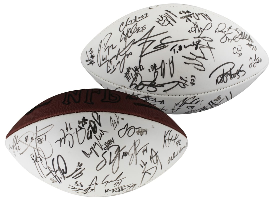 Arizona Cardinals 1999 Team Signed NFL Football Beckett Authenticated (1 of 6)