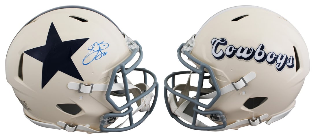 Emmitt Smith autographed Dallas Cowboys full size retro Speed Proline helmet BAS: Emmitt Smith autographed Dallas Cowboys full size retro Speed Proline helmet BAS Autographed retro full size Speed Proline helmet personally signed by Emmitt Smith. This original signed item is authen