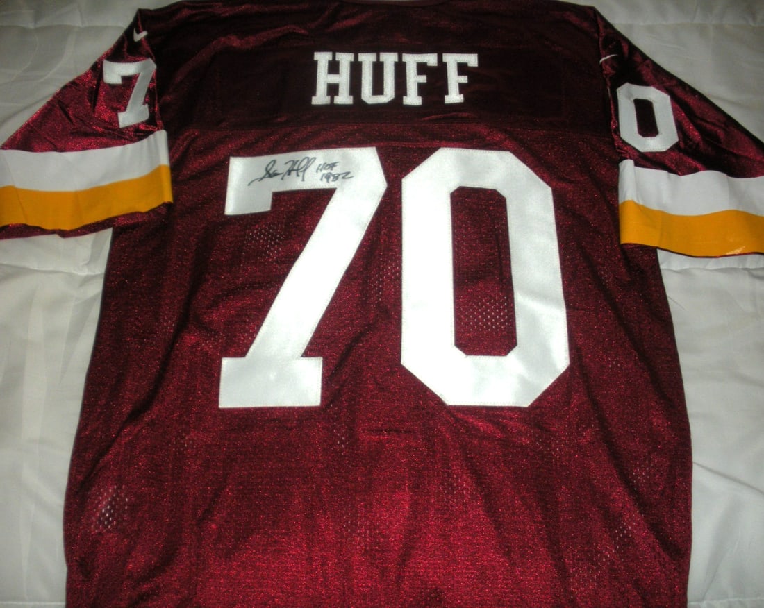 Signed Nike Jersey Sam Huff With COA Washington Redskins Giants (1 of 3)