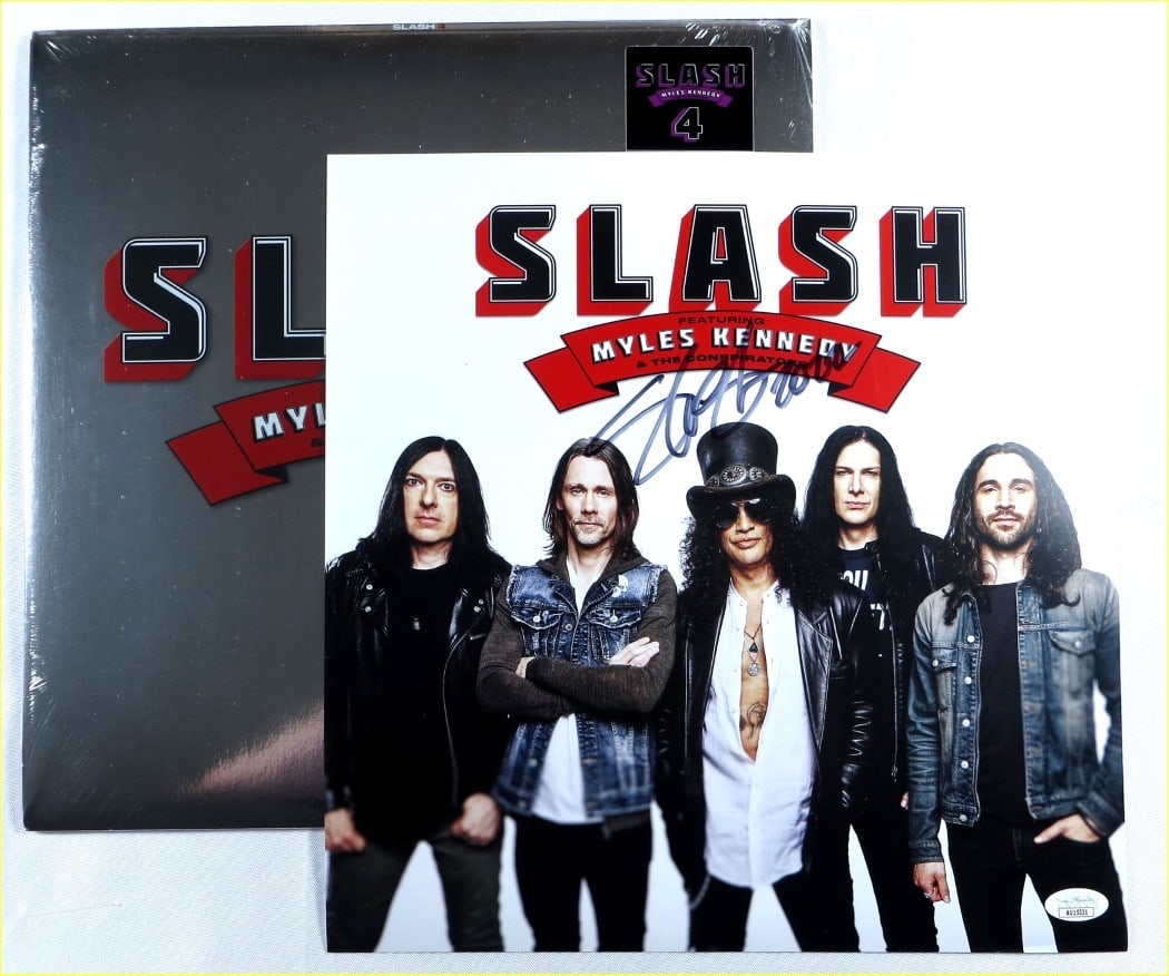 Record Insert Signed by Slash with JSA Authentication and Sealed Album (1 of 4)