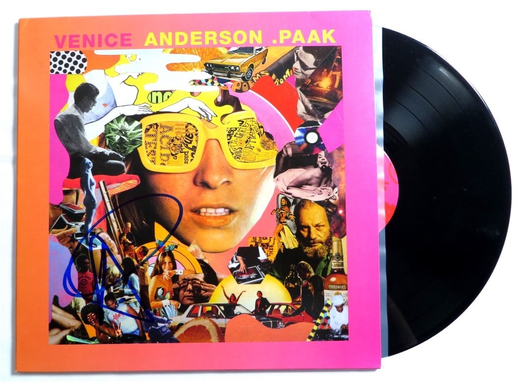 Beckett Authenticated Anderson .Paak Venice Signed Album Cover: Beckett Authenticated Anderson .Paak Venice Signed Album Cover Autographed record album cover featuring Anderson .Paak. The item is identified as original and comes authenticated by Beckett Authentica