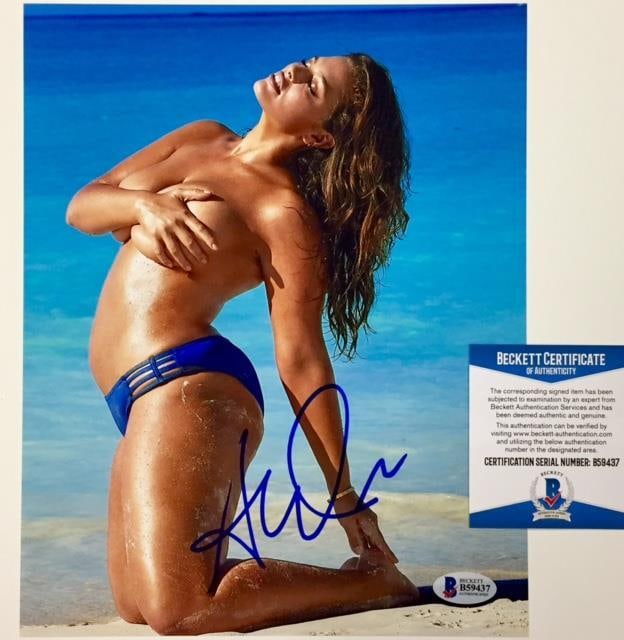 Ashley Graham Autographed 8x10 Photo with Beckett Authentication: Ashley Graham Autographed 8x10 Photo with Beckett Authentication This is an 8x10 photograph signed by Sports Illustrated model Ashley Graham. The autograph has been authenticated by Beckett Authentica