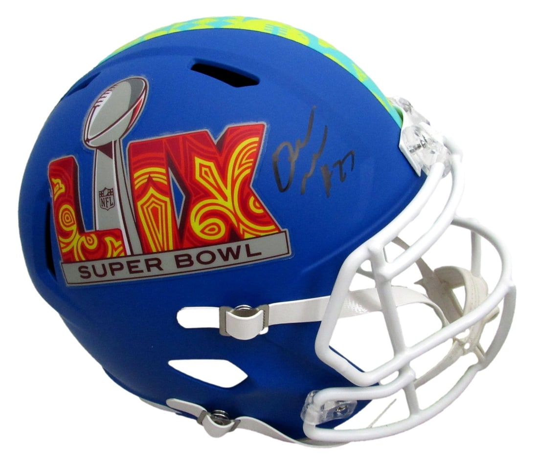 Philadelphia Eagles Blue Full Size Replica Helmet signed by Quinyon Mitchell JSA: Philadelphia Eagles Blue Full Size Replica Helmet signed by Quinyon Mitchell JSA Pre-owned full size blue Speed replica football helmet signed by Quinyon Mitchell for the Philadelphia Eagles. This Sup