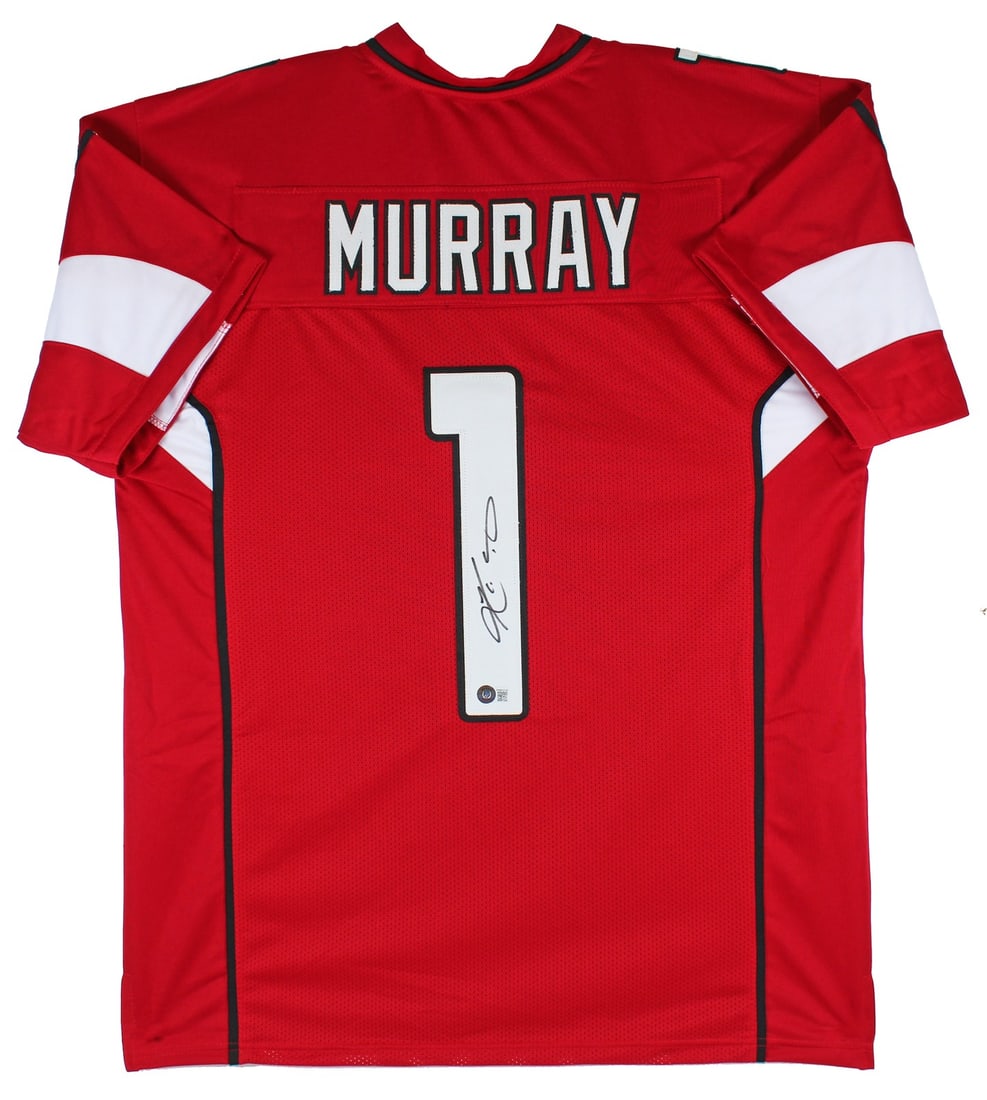 Kyler Murray Signed Arizona Cardinals Red Jersey BAS Authenticated: Kyler Murray Signed Arizona Cardinals Red Jersey BAS Authenticated This authentic red pro style jersey, personally signed by Kyler Murray of the Arizona Cardinals, is a must-have for any fan. The jers