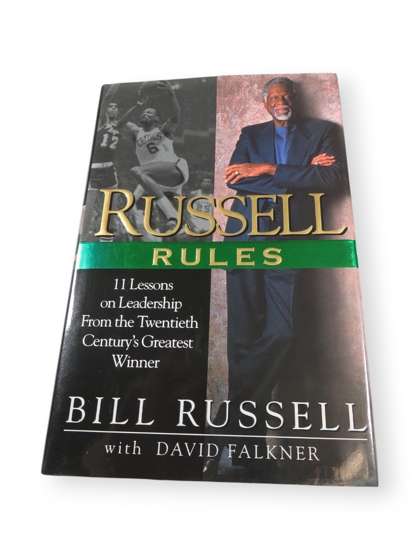 Bill Russell Autographed Hardcover Book Russell Rules Celtics JSA Authenticated (1 of 4)