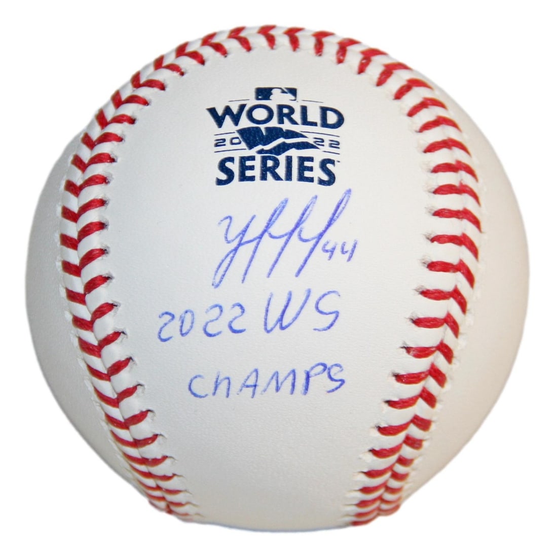 World Series Baseball Signed by Yordan Alvarez with Inscription Beckett Authenticated (1 of 3)