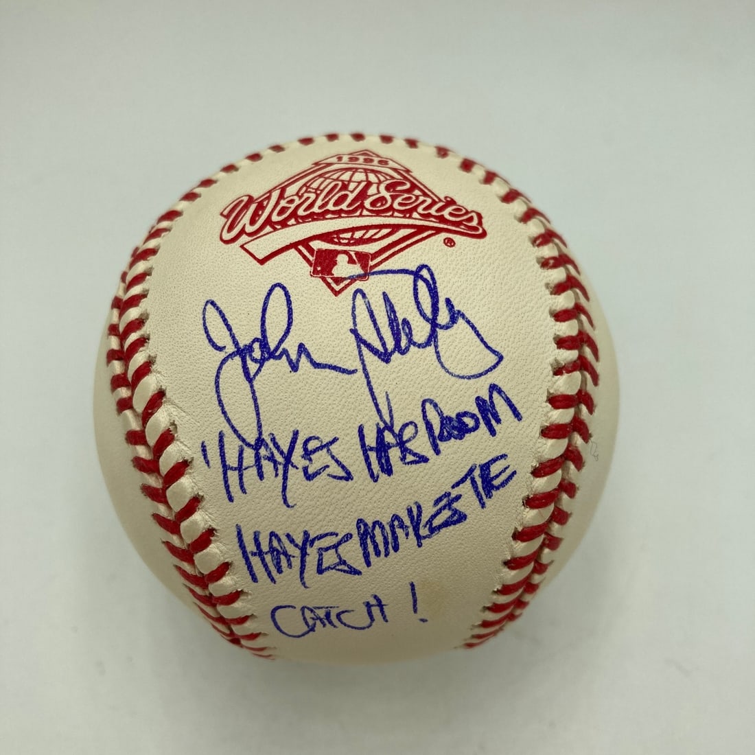 Signed 1996 World Series Baseball John Sterling JSA COA Yankees Inscription (1 of 4)