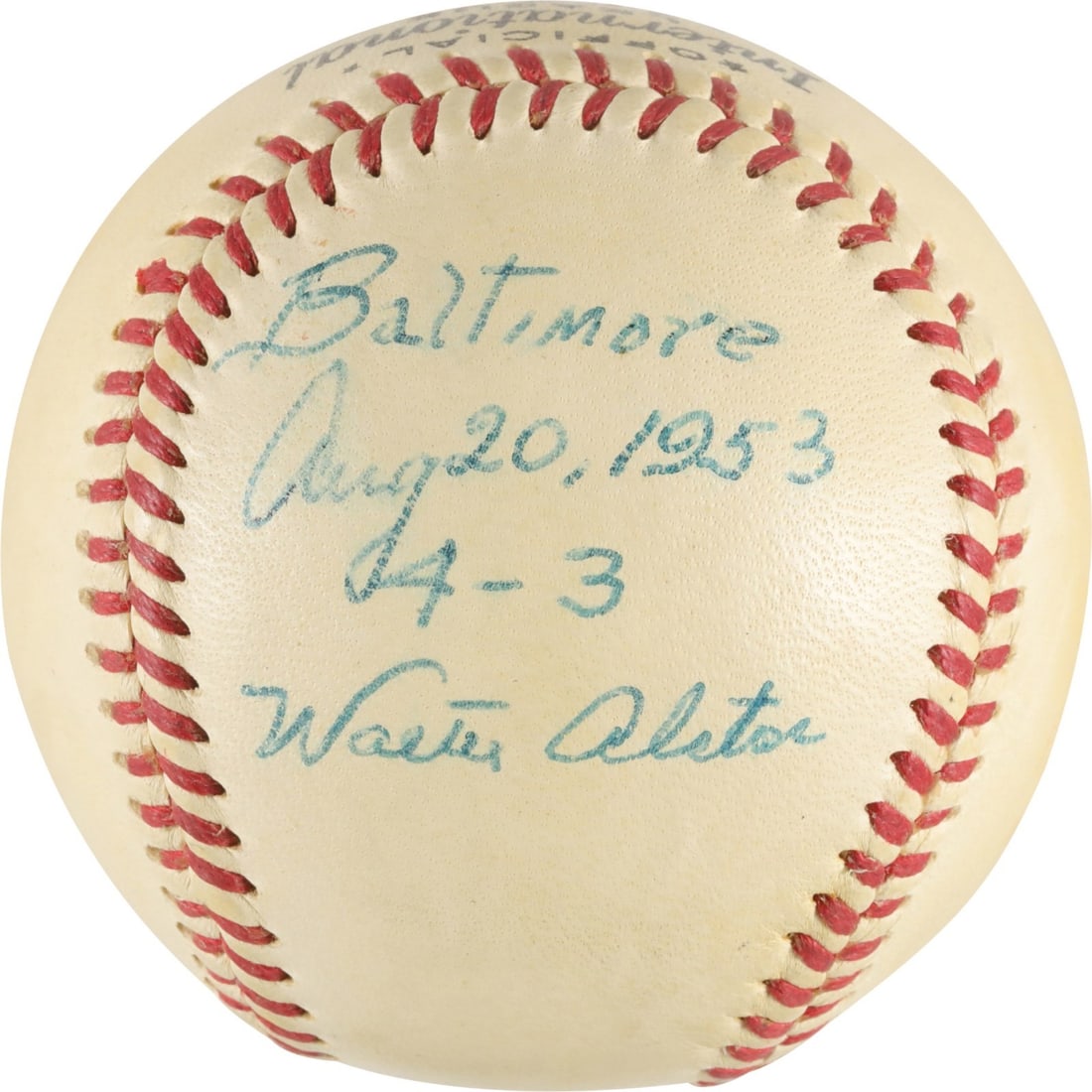1953 Official International League Baseball signed by Walter Alston PSA DNA (1 of 6)