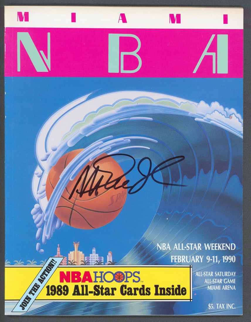 Magic Johnson Signed 1990 NBA All Star Program Beckett Witnessed Authentic: Magic Johnson Signed 1990 NBA All Star Program Beckett Witnessed Authentic This is an original 1990 NBA All-Star Game program, personally signed by Magic Johnson of the Los Angeles Lakers. The autogra