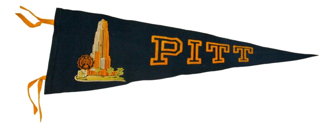 28 Inch Pitt Panthers Football Pennant by Collegiate of Ames (1 of 4)