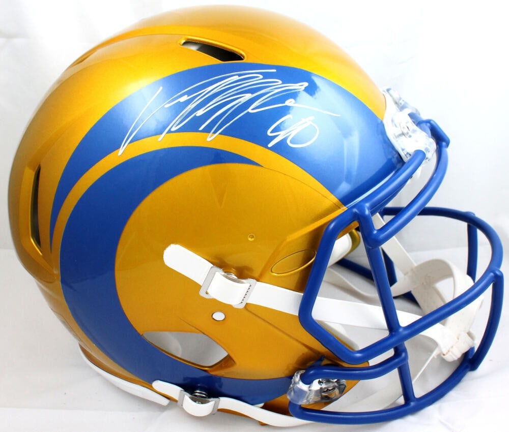 Los Angeles Rams Flash Speed Authentic Helmet Signed by Von Miller Beckett (1 of 5)