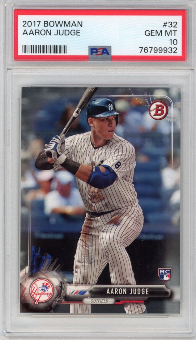 PSA 10 Aaron Judge 2017 Bowman Rookie Card #32 (1 of 2)