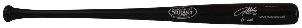 Louisville Slugger Pro Stock Black Bat Signed by Derrek Lee D-Lee Inscription (1 of 1)